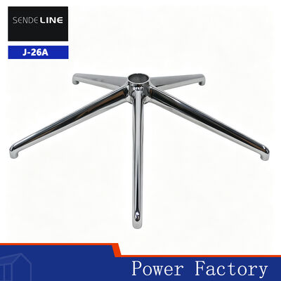 Harga yang pantas Alloy Aluminium Polished Five-star Foot Office Chair Base Metal dengan Diameter 700mm dan Tinggi 162mm On line